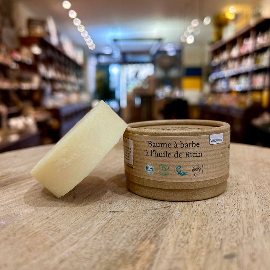 Baume à barbe huile de ricin sans parfum