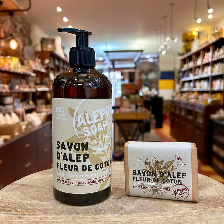 Savon d'Alep Liquide Fleur de Coton